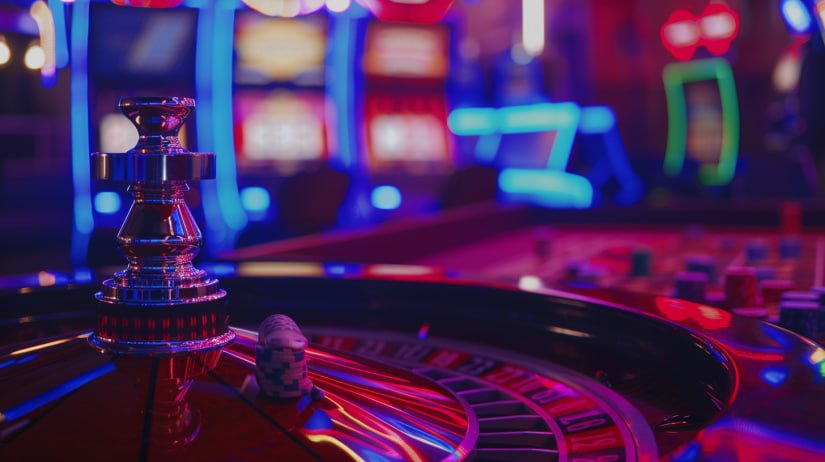 olb228 Fish Hunter live arcade table with multiple players aiming at animated fish on screen